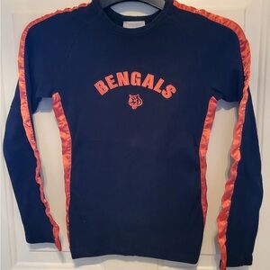Reebok NFL Cincinnati Bengals Black w/ Orange Satin Trim Women's Size Small